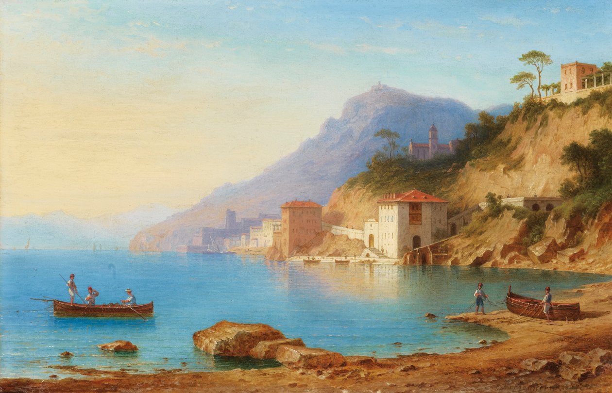 Pohled na pobřeží Amalfi od Carl Morgenstern