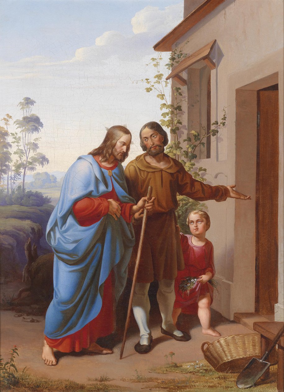 Kristus vstupuje do domu od Carl Rahl