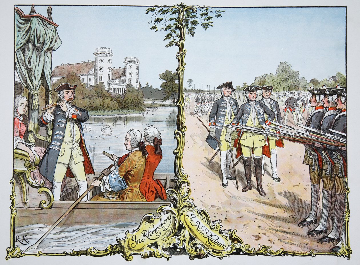 V Neuruppinu a Rheinsbergu od Carl Röchling