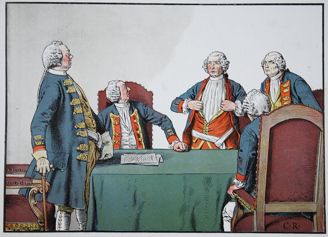Král Frederick William I. a generálmajor Buddenbrock od Carl Röchling