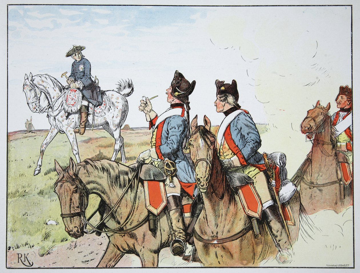 Král jeho dragounů od Carl Röchling