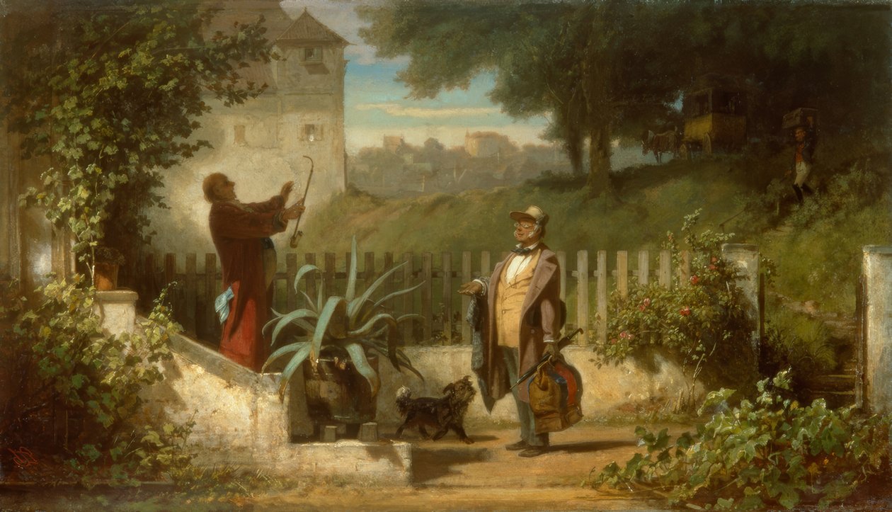 Návštěva na venkově od Carl Spitzweg