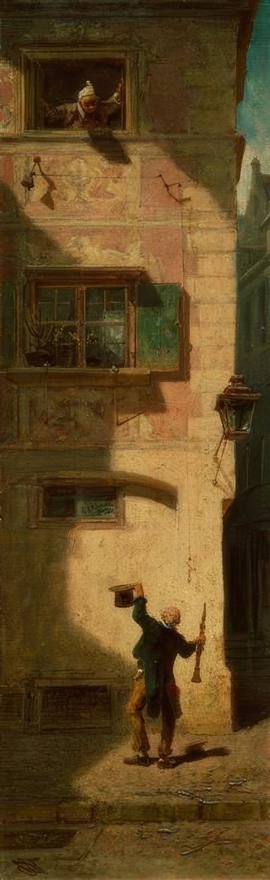 Žebrák hudebník od Carl Spitzweg
