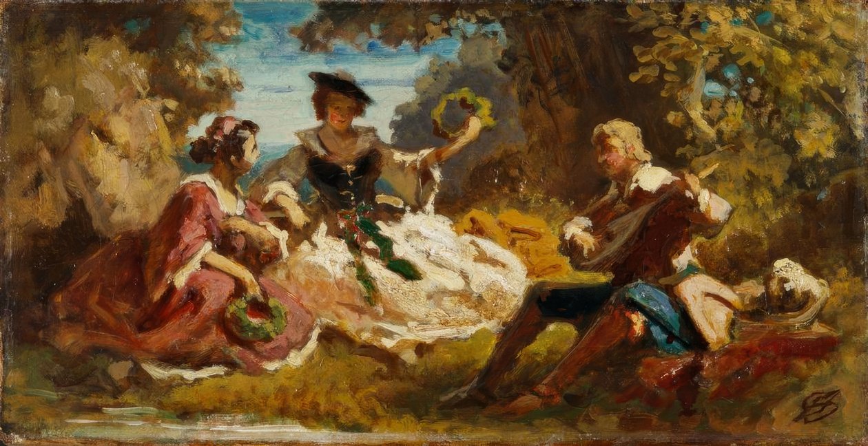 Mzda zpěváka od Carl Spitzweg