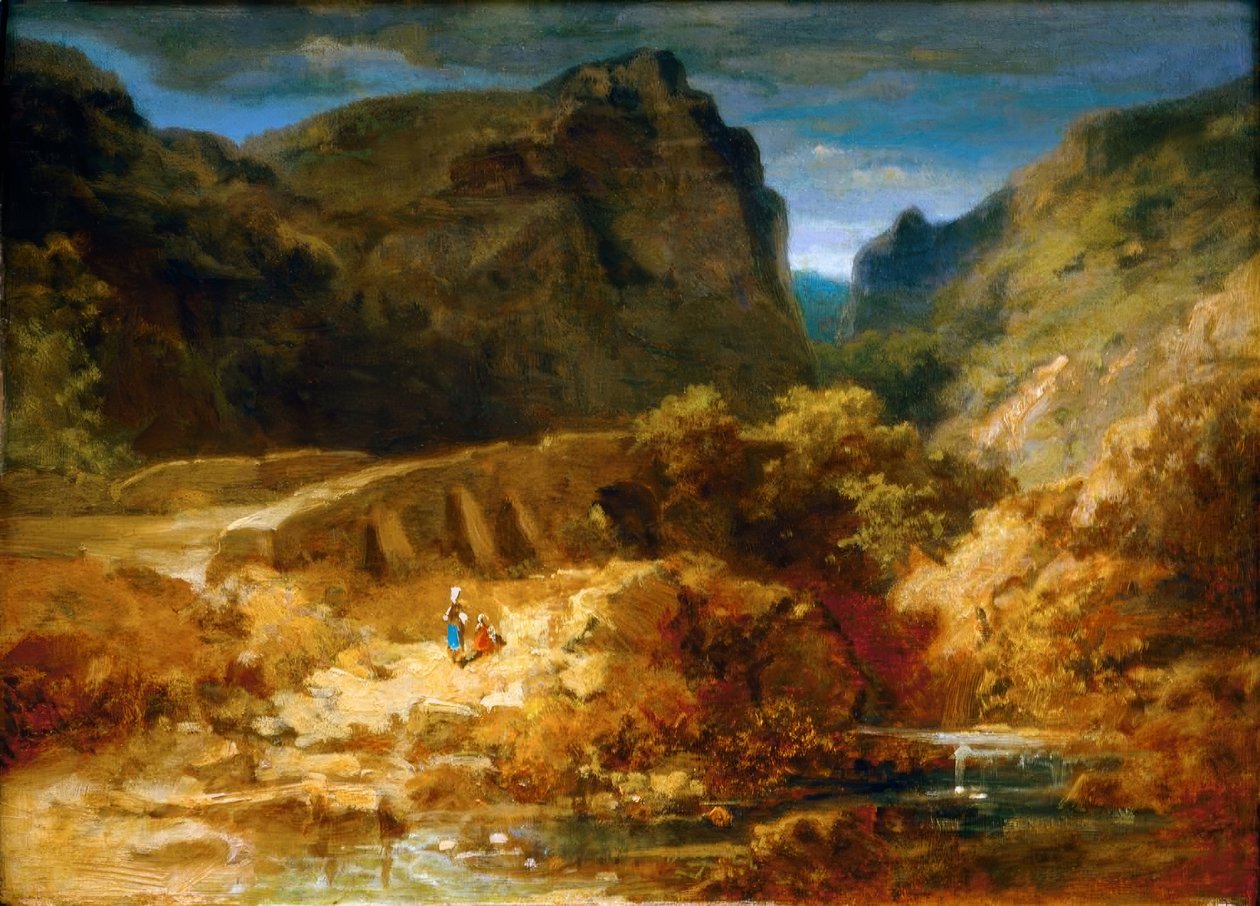 Italská krajina od Carl Spitzweg
