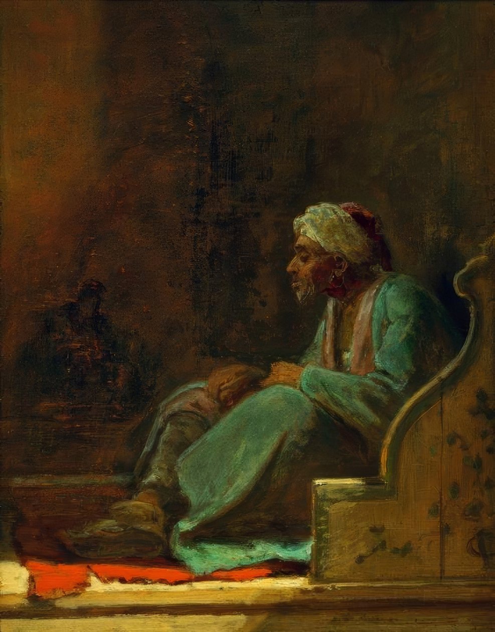 Sedící Turek od Carl Spitzweg