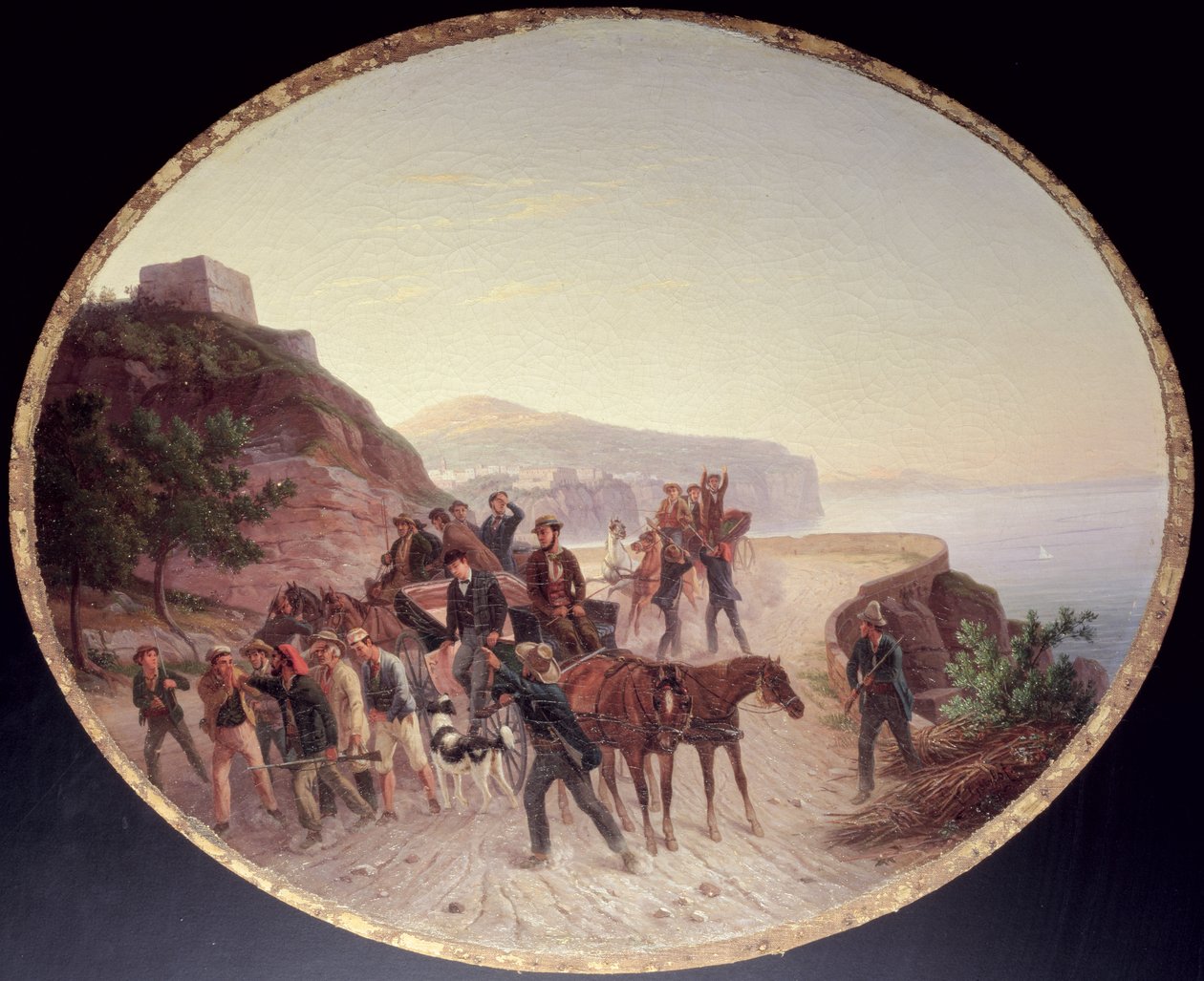 The Capture of Guido Edmondo, c.1864 (olej na plátně na dřevě) od Carl Wilhelm Goetzloff