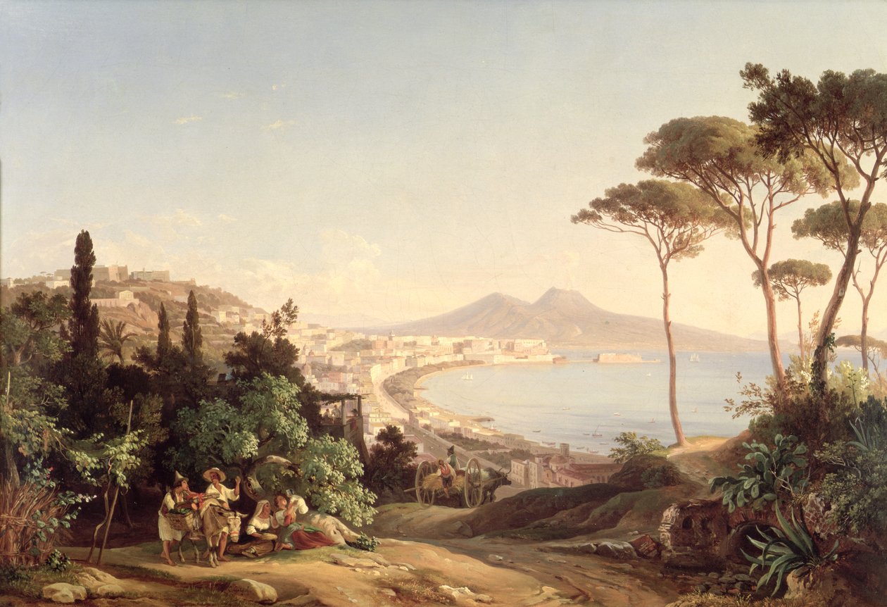 Pohled na Neapol, 183738 od Carl Wilhelm Goetzloff