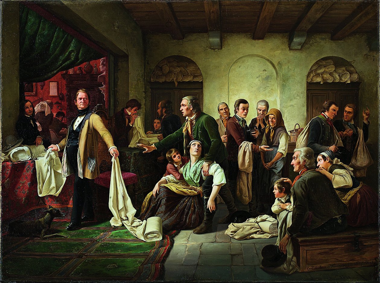 Slezští tkalci od Carl Wilhelm Hübner