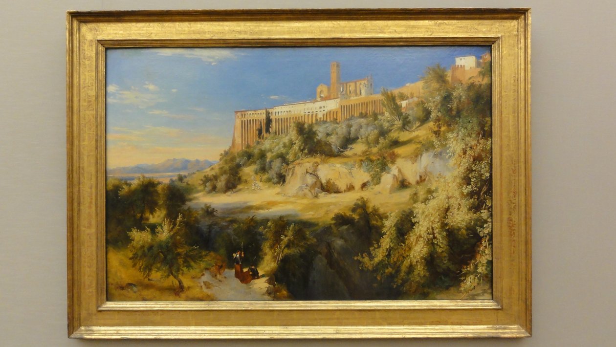Německy: Blick auf Assisi Pohled na Assisi od Carl Blechen
