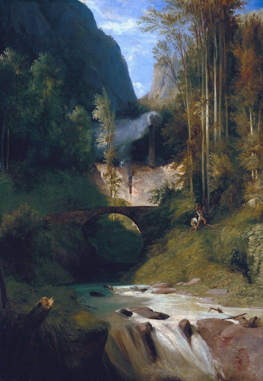 Soutěska Amalfi od Carl Blechen