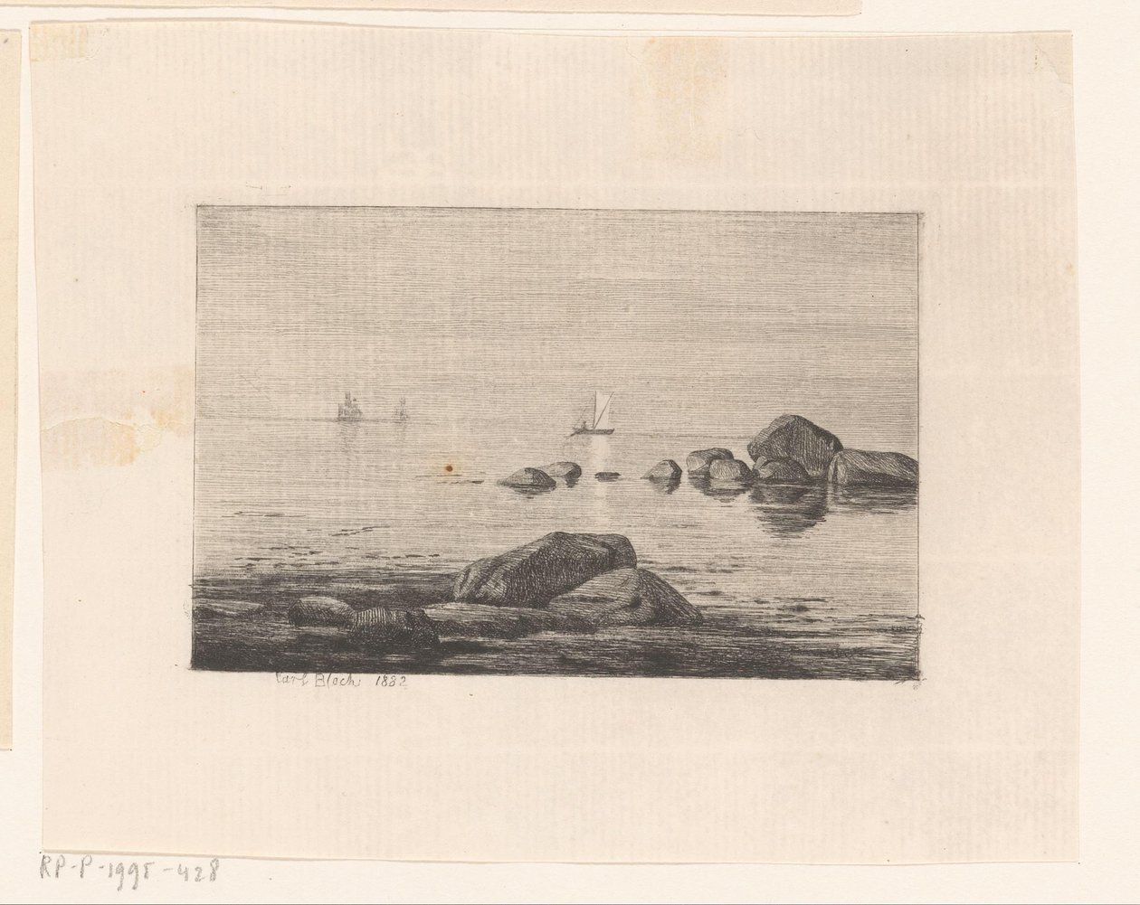 Balvany ve vodě od Carl Bloch