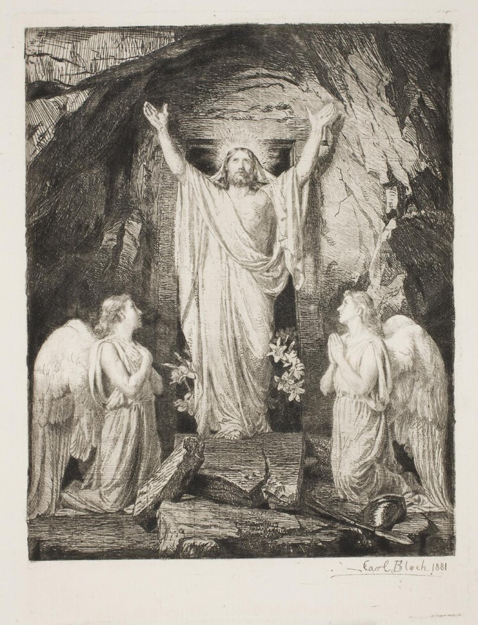 Vzkříšení Krista od Carl Bloch