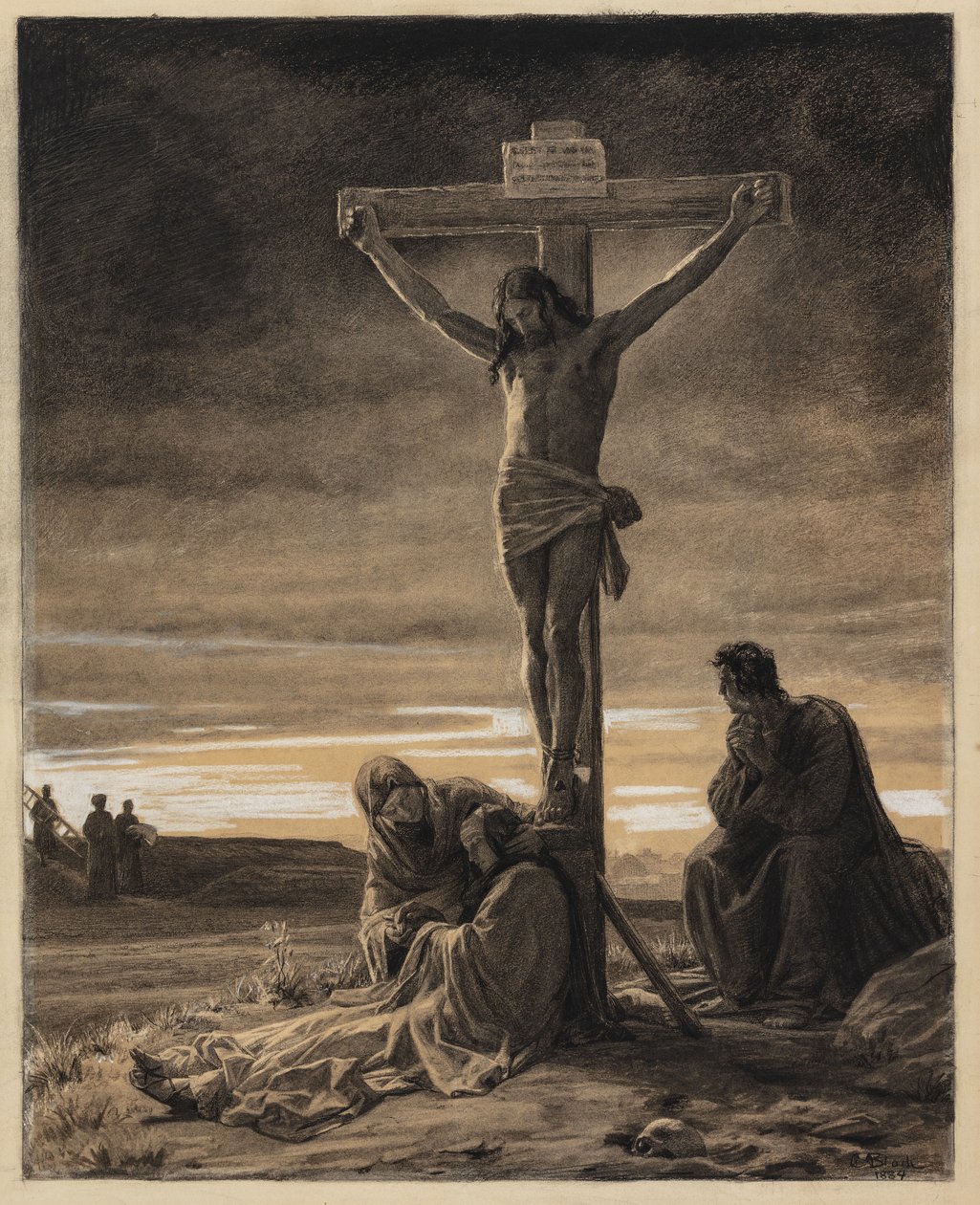 Kristus na kříži od Carl Bloch