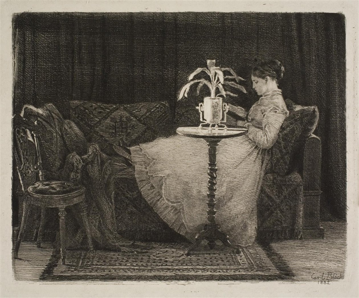Paní čtení od Carl Bloch