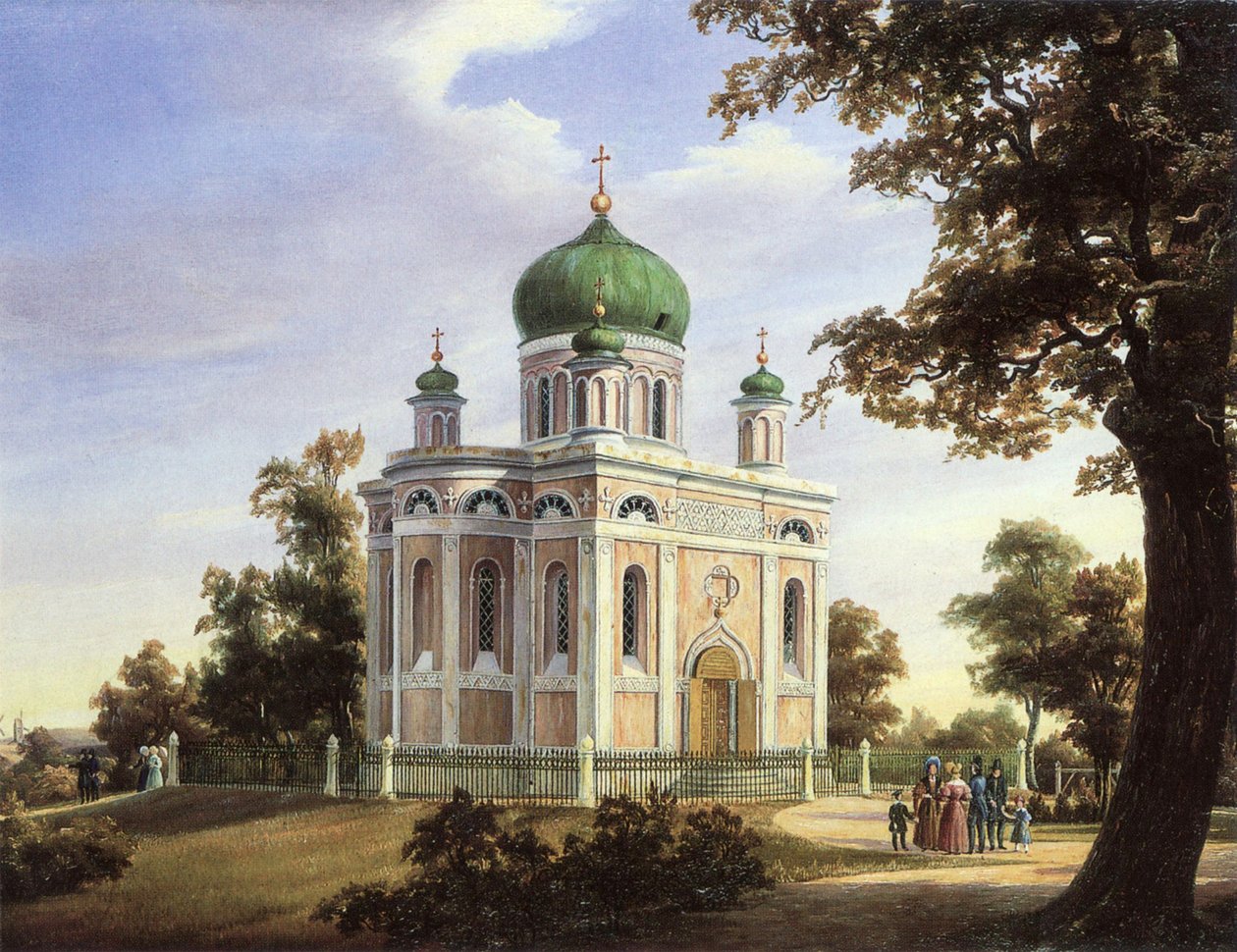 Kostel Alexandra Něvského v Postupimi, 1838 od Carl Daniel Freydanck