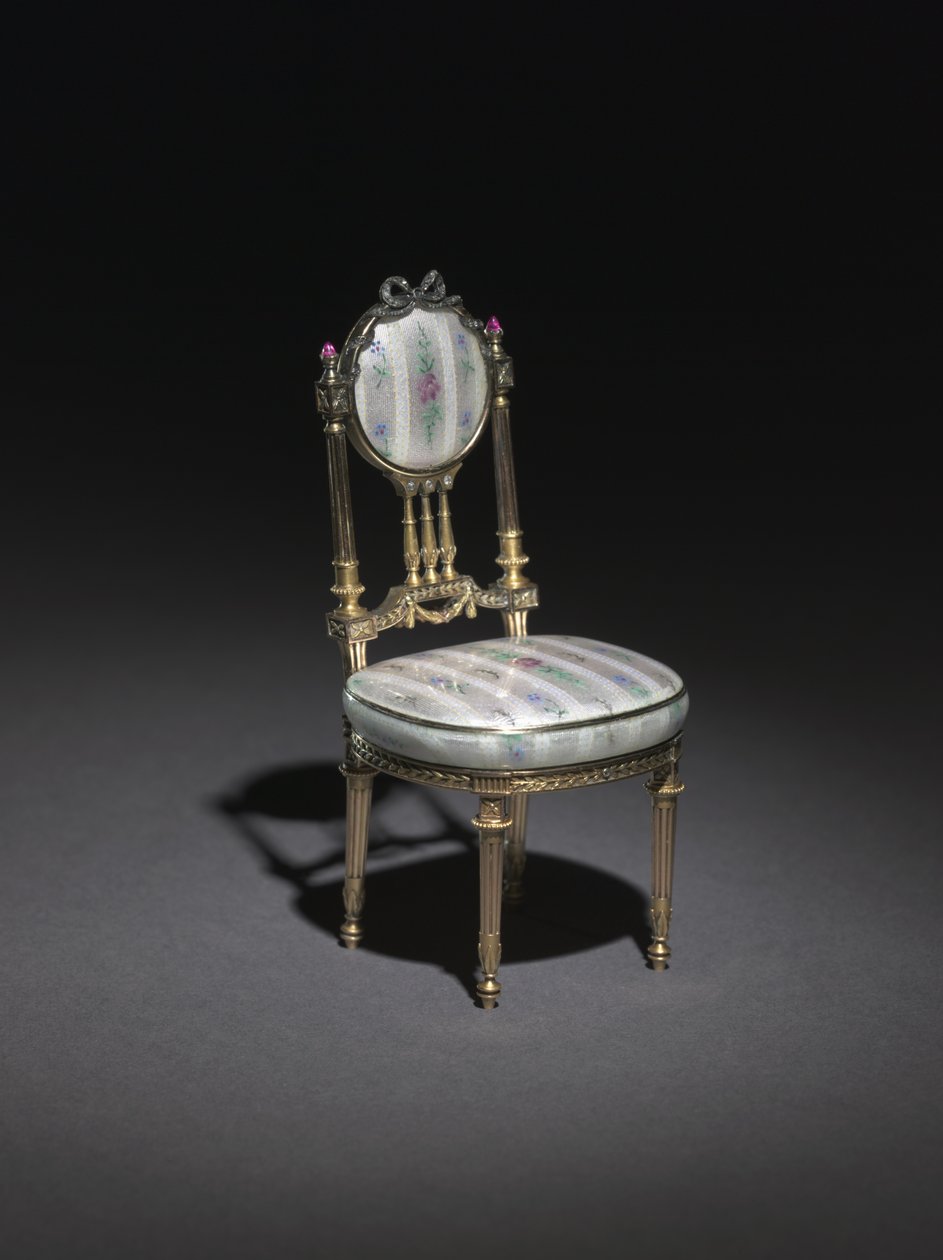 Miniaturní židle, 1896-1906 od Carl Fabergé