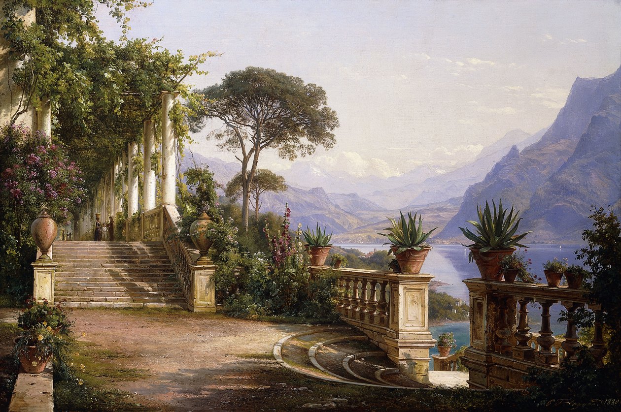 Lodžie Fra Como, 1880 od Carl Frederick Aagaard