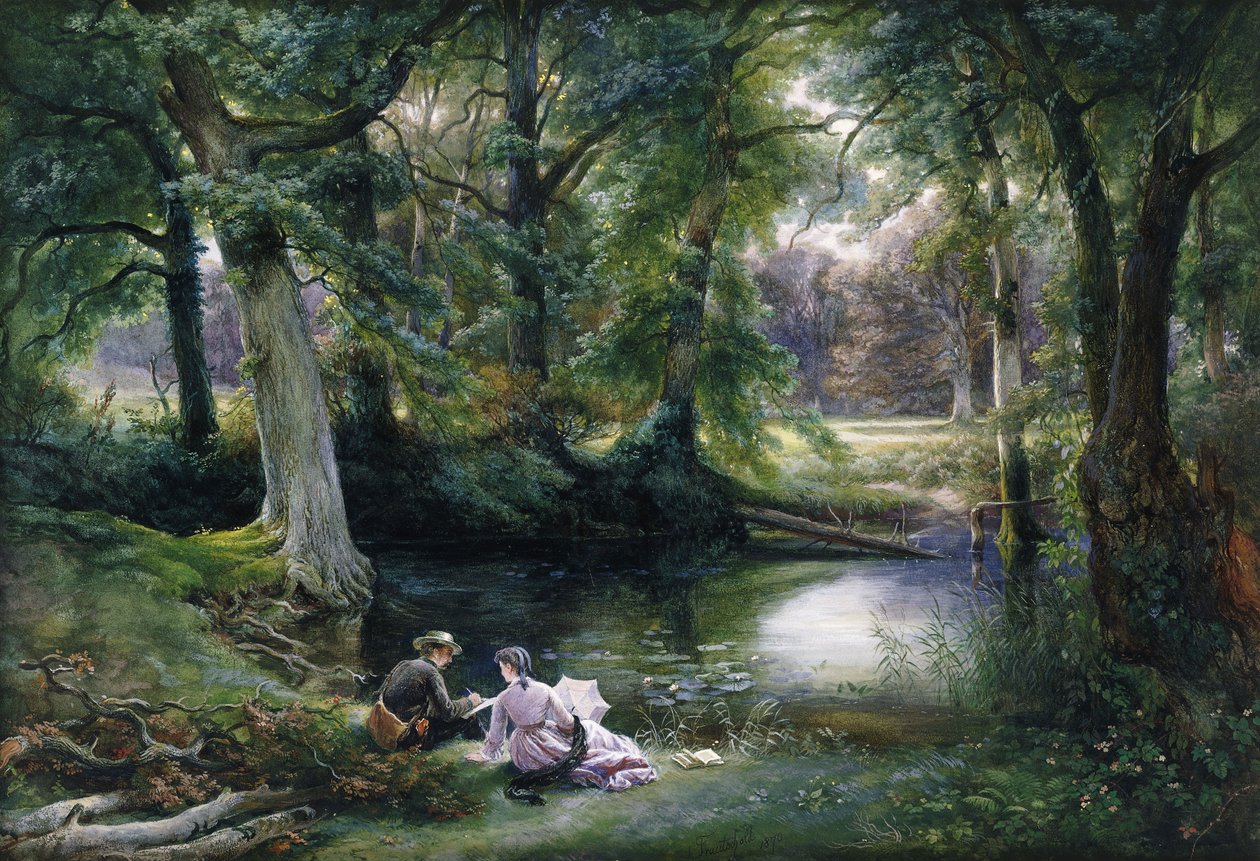 Umělecká lekce, 1870 od Carl Friedrich Wilhelm Trautschold