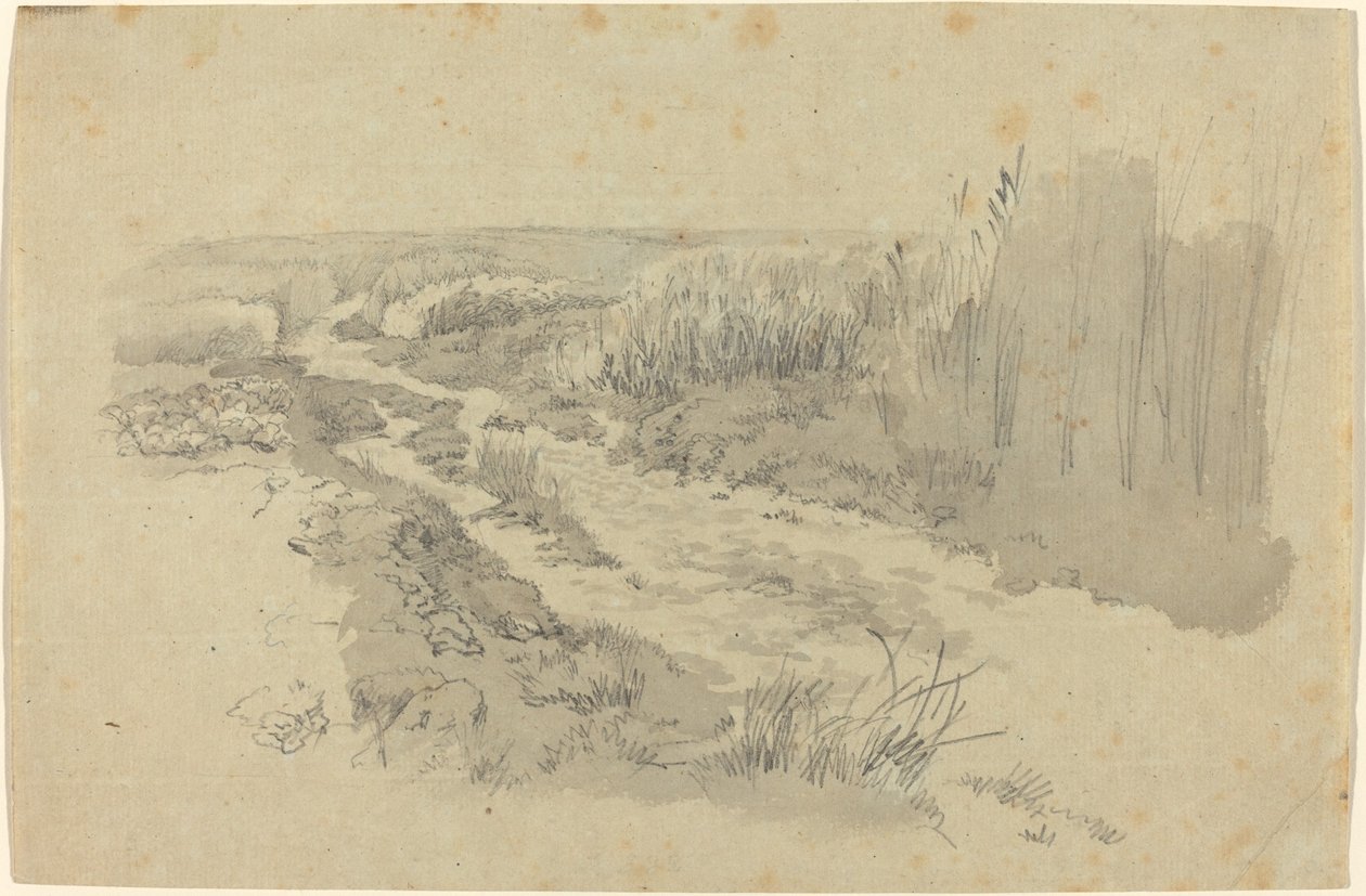 Cesta přes pole poblíž Lipska od Carl Gustav Carus