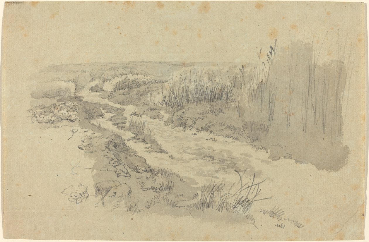 Cesta přes pole u Lipska od Carl Gustav Carus