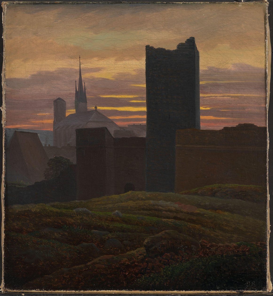 Císařský hrad, Eger od Carl Gustav Carus
