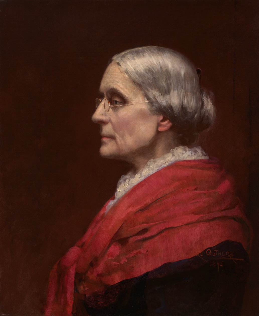 Susan Brownell Anthony, 1895. od Carl Gutherz