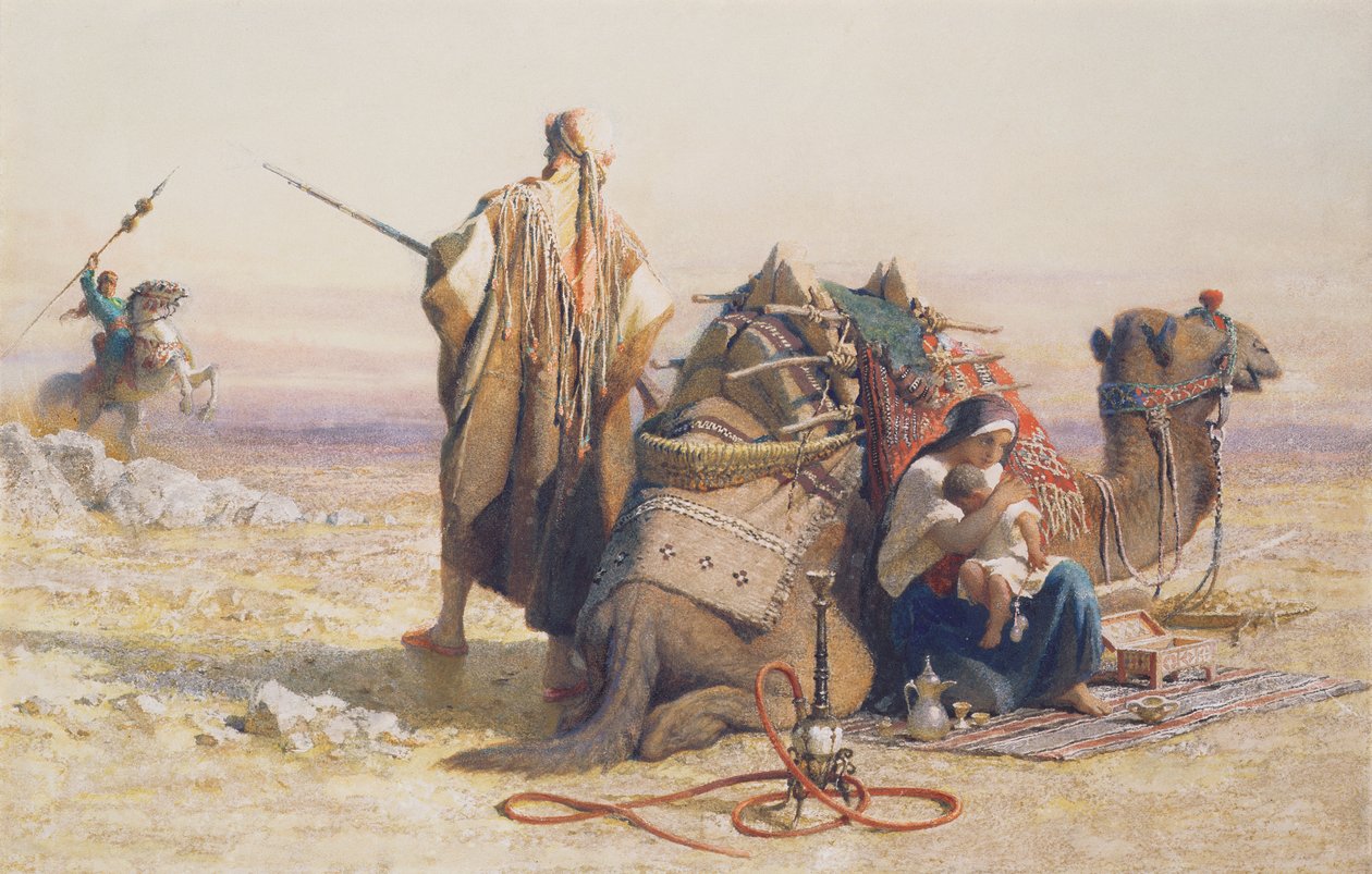 Nebezpečí v poušti, 1867 od Carl Haag