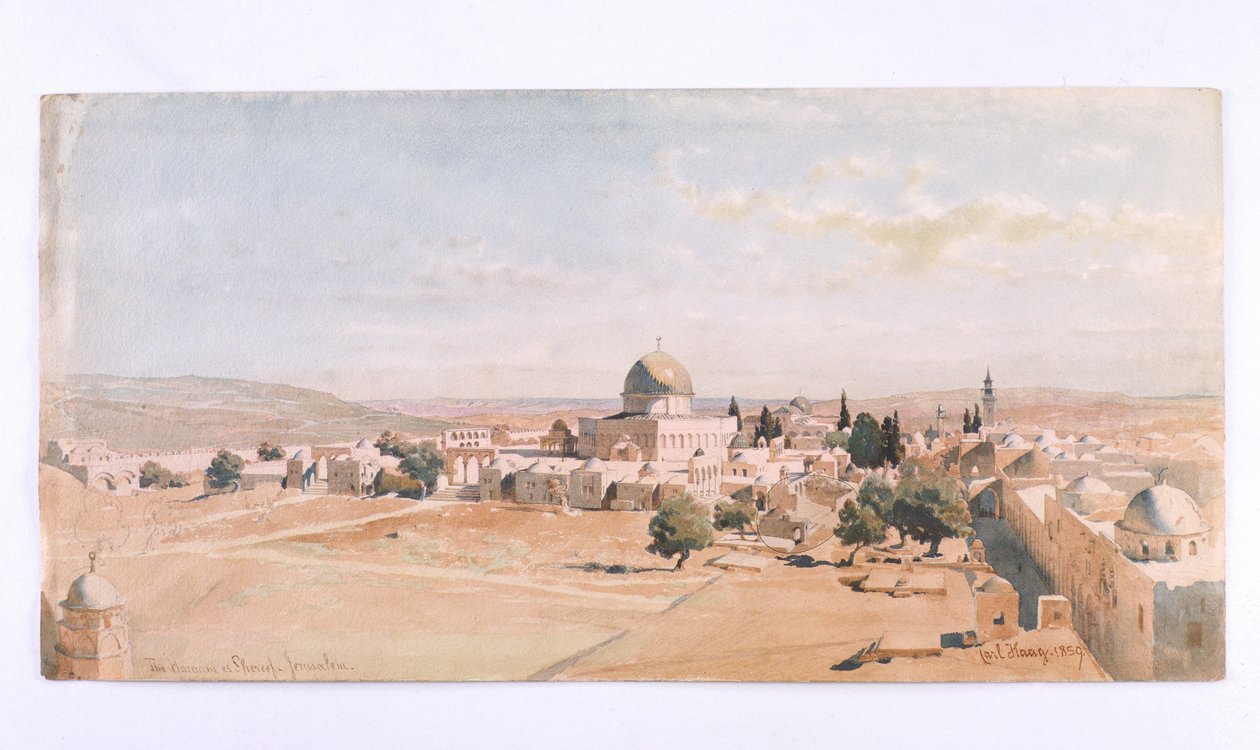 „Haraam es Shereef, Jeruzalém“, 1895 od Carl Haag