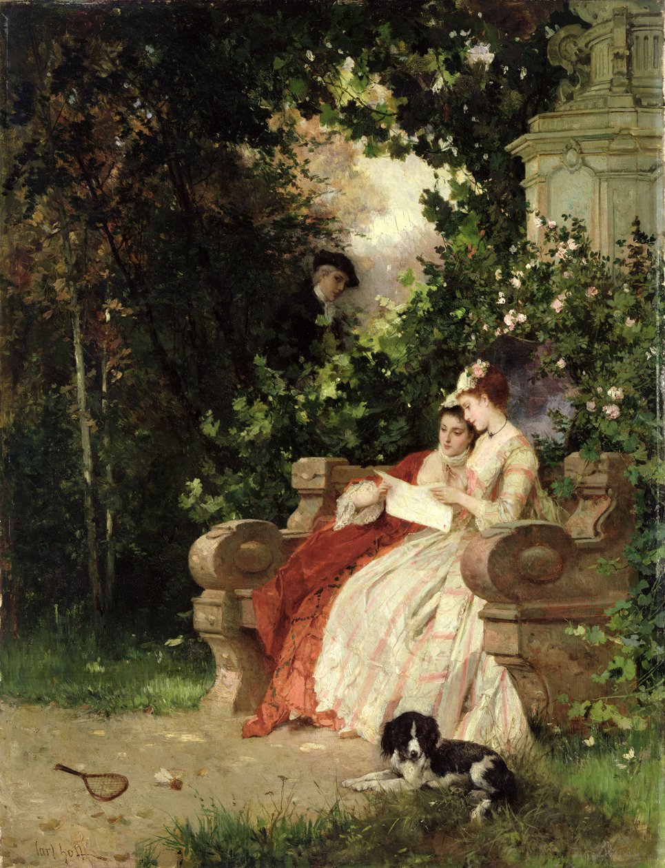 The Eavesdropper, 1868 od Carl Heinrich Hoff