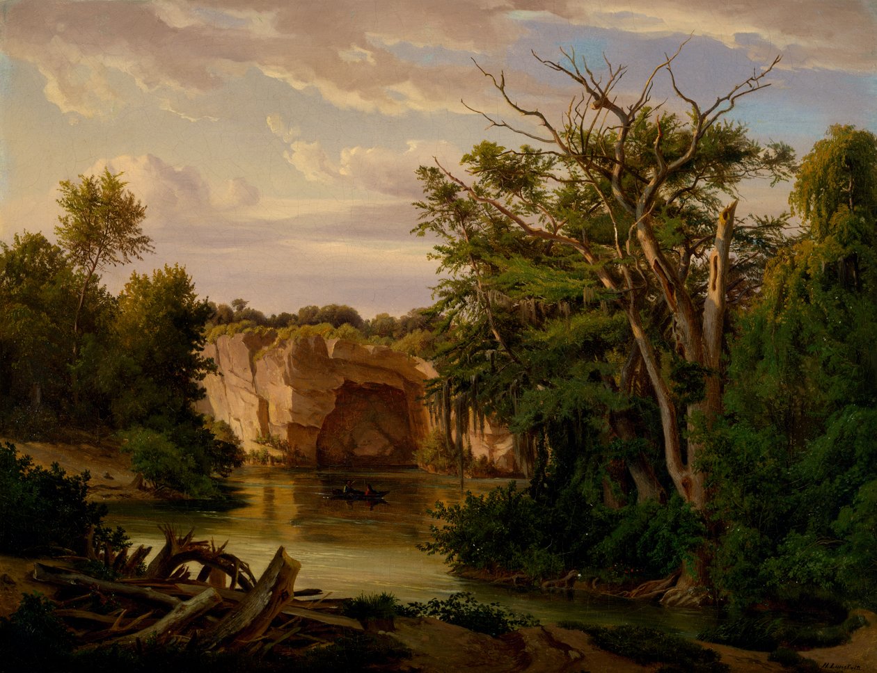 Krajina na kopci, 1862 od Carl Hermann Frederick Lungkwitz