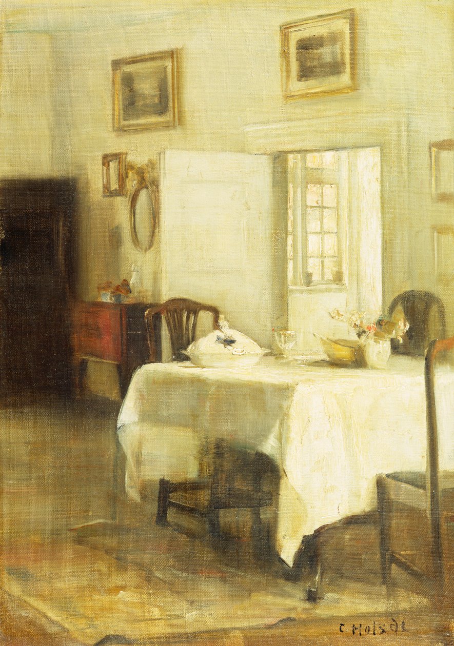 Jídelna (olej na plátně) od Carl Holsoe