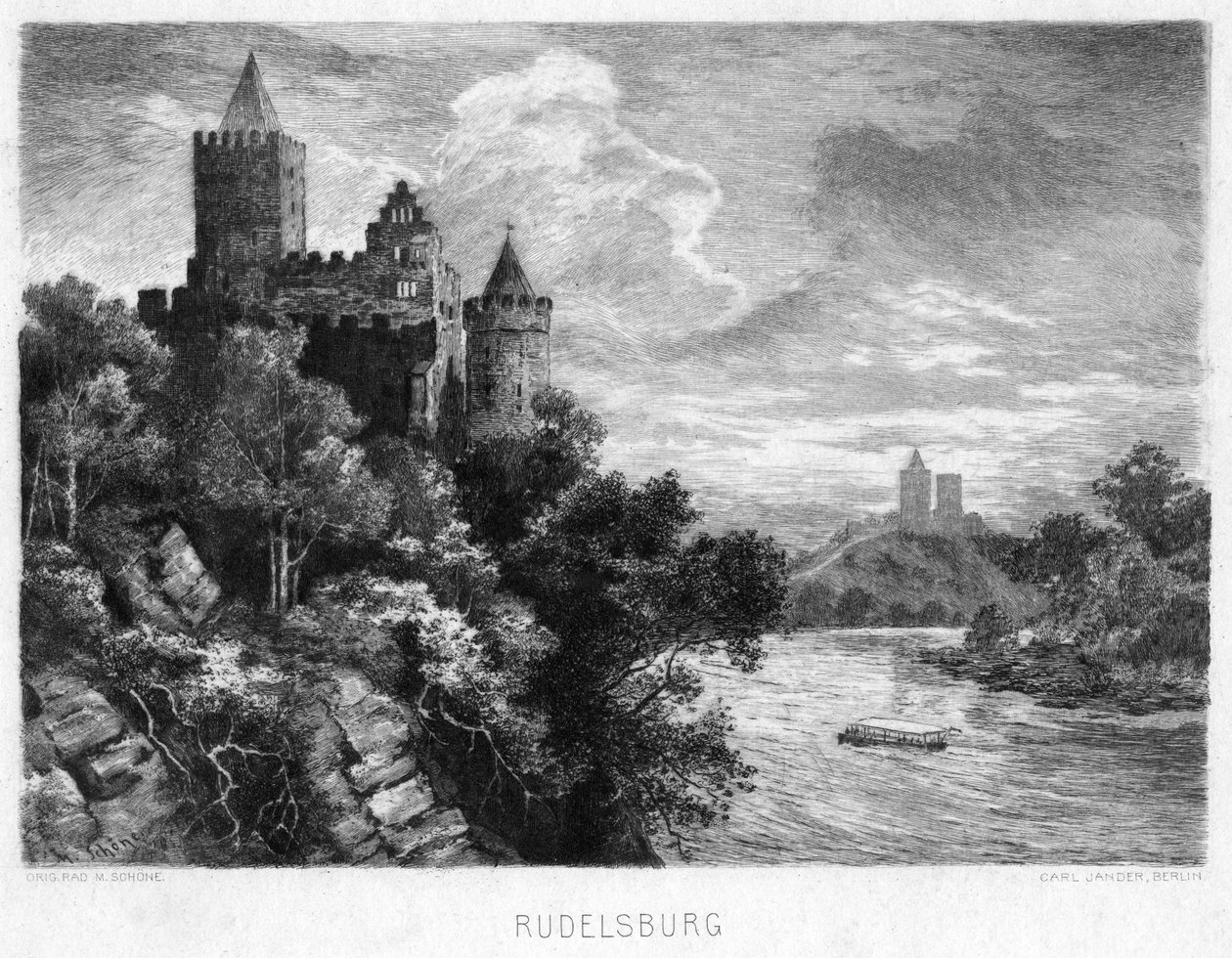 Rudelsburg, Německo, 1900 od Carl Jander