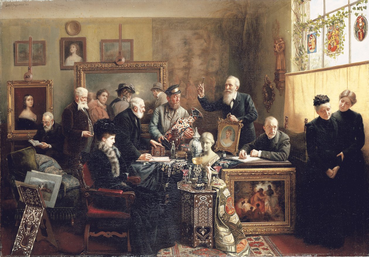 Aukce majetku, 1903 od Carl Johann Spielter