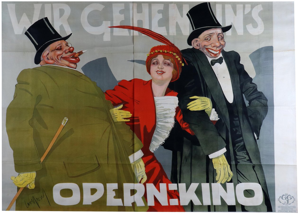 Jdeme do kina na operu, c. 1905 od Carl Josef Pollak