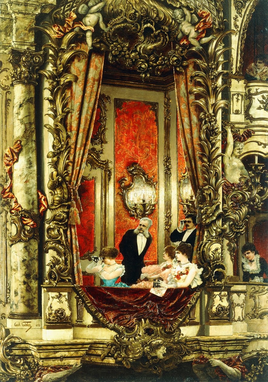 Franz Josef v opeře, 1883 od Carl Kahler