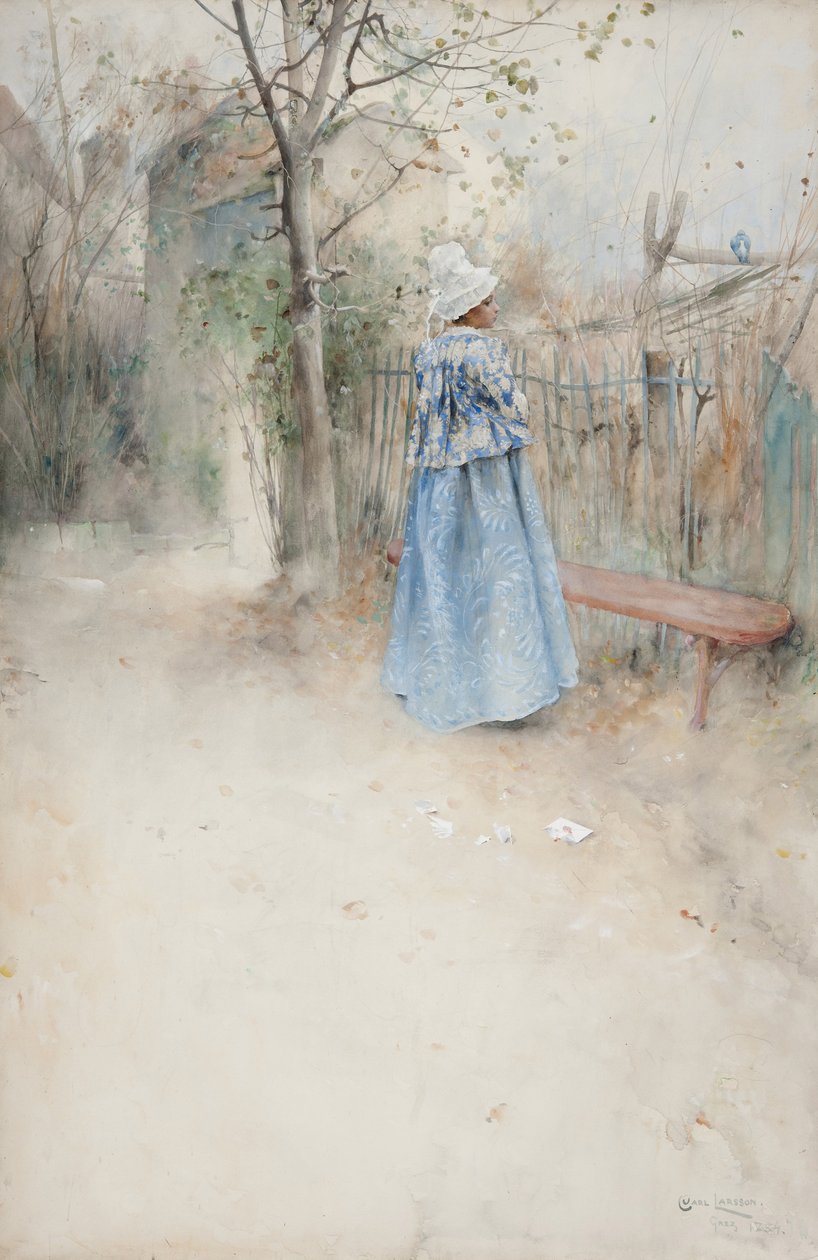 Podzim 1884 (wc na papíře) od Carl Larsson