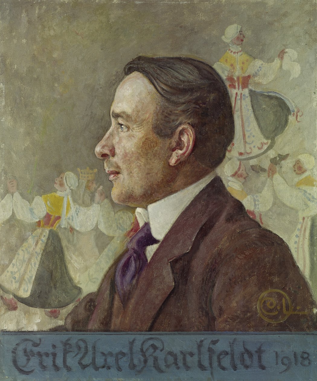 Erik Axel Karlfeldt, 1918 od Carl Larsson