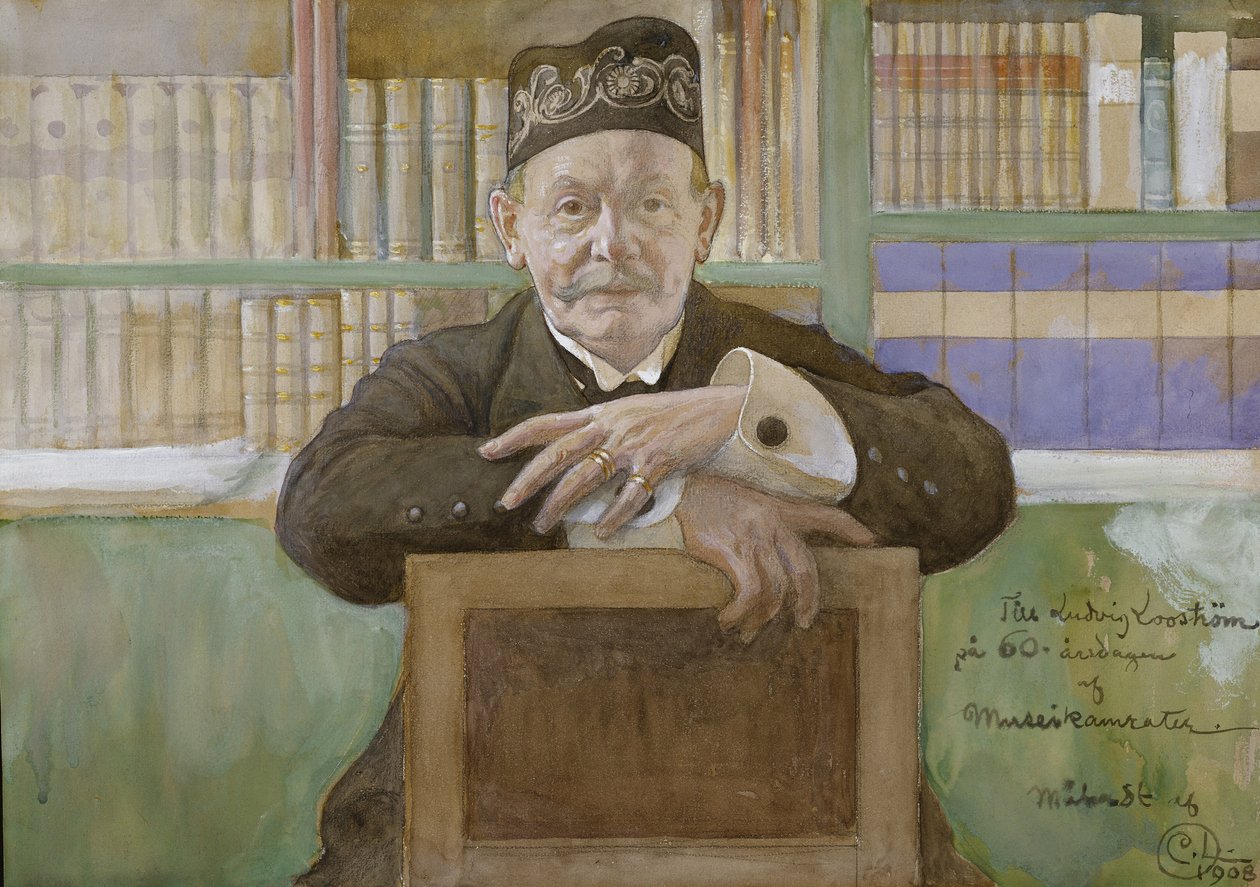 Ludvig Loostrom, 1908 (wc na papíře) od Carl Larsson