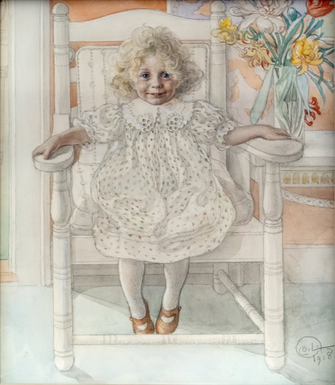 Portrét Inga-Maria Thiel od Carl Larsson