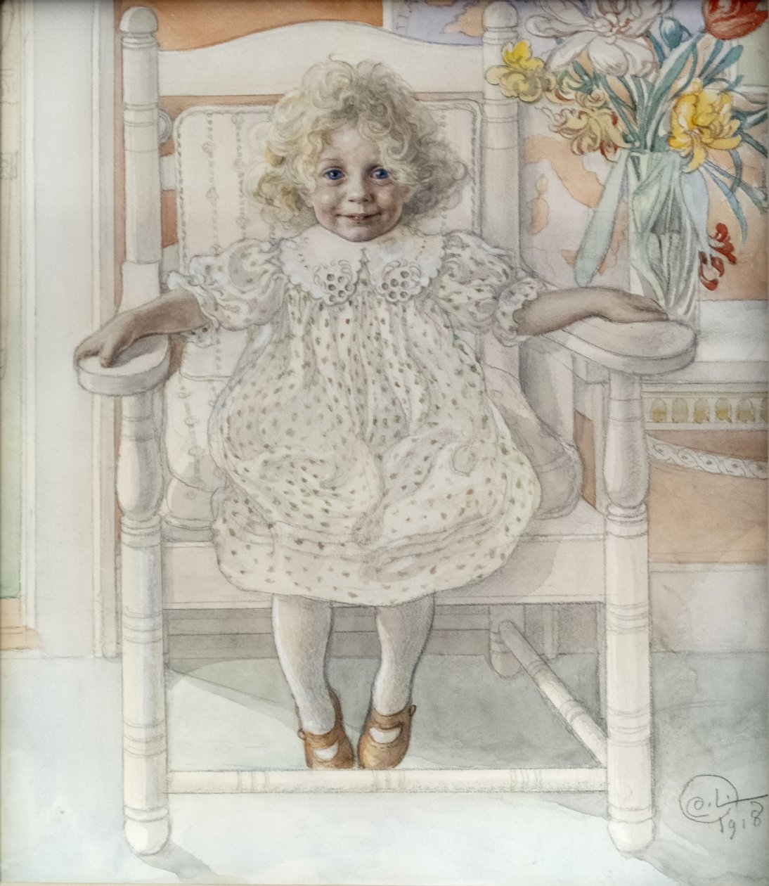Portrét Inga-Maria Thiel od Carl Larsson