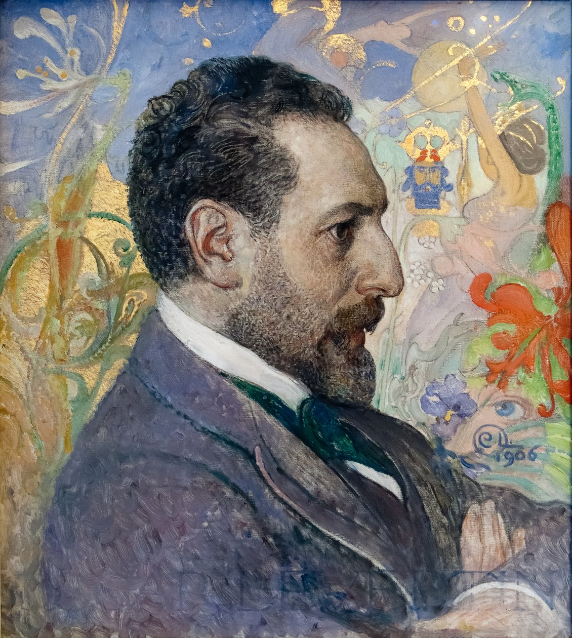 Portrét Oscara Levertina od Carl Larsson