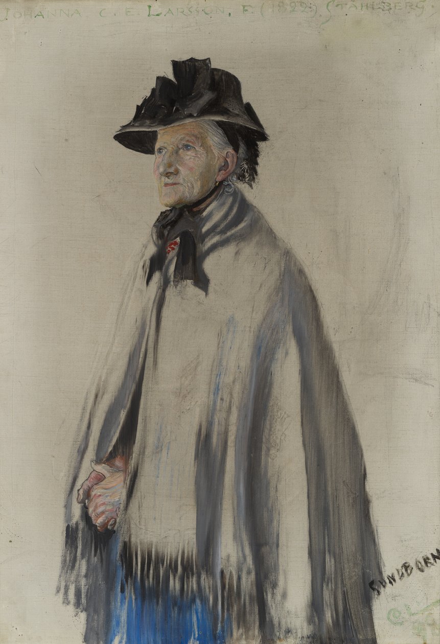 Portrét umělcovy matky od Carl Larsson