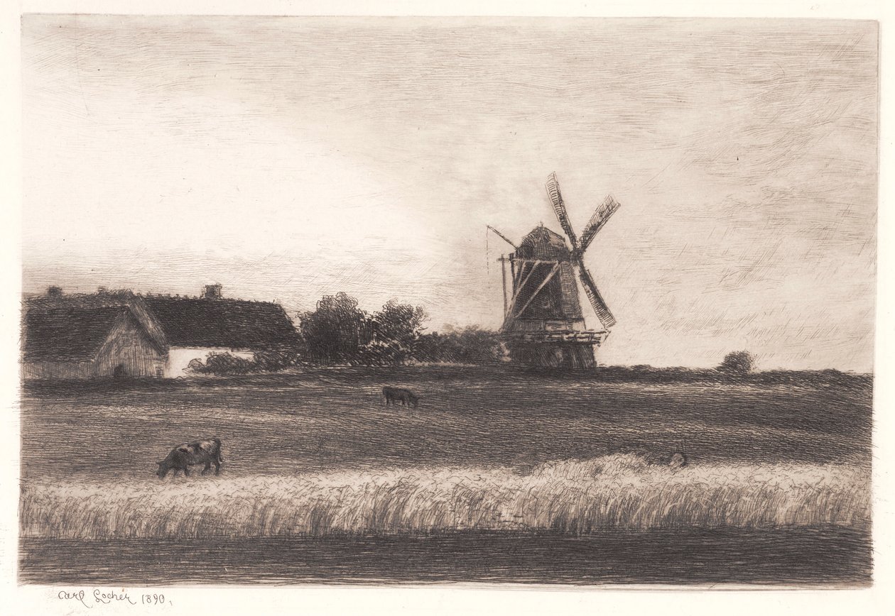 Mlýn od Carl Locher