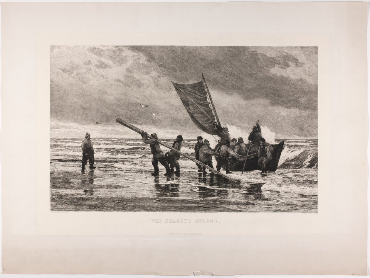 Na pláži Skagen od Carl Locher