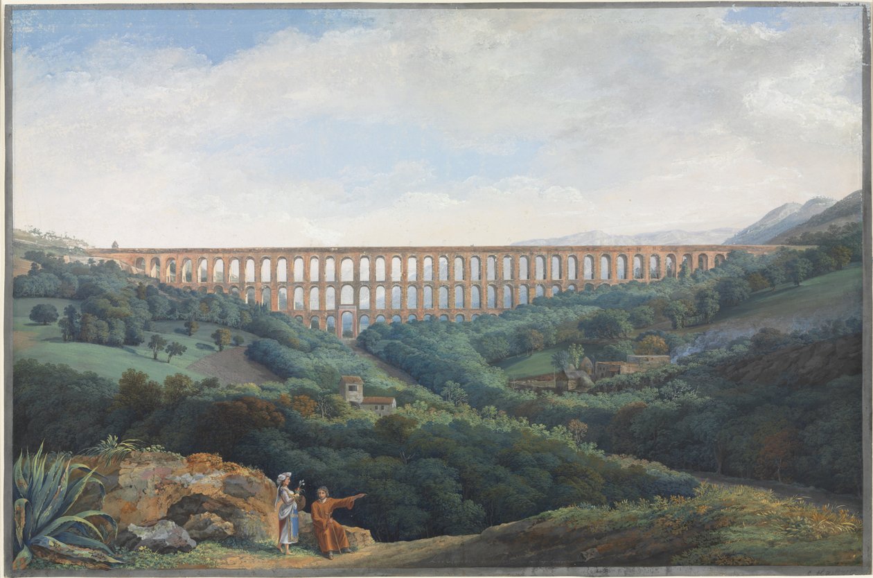 Akvadukty v Casertě, 1789. od Carl Ludwig Hackert