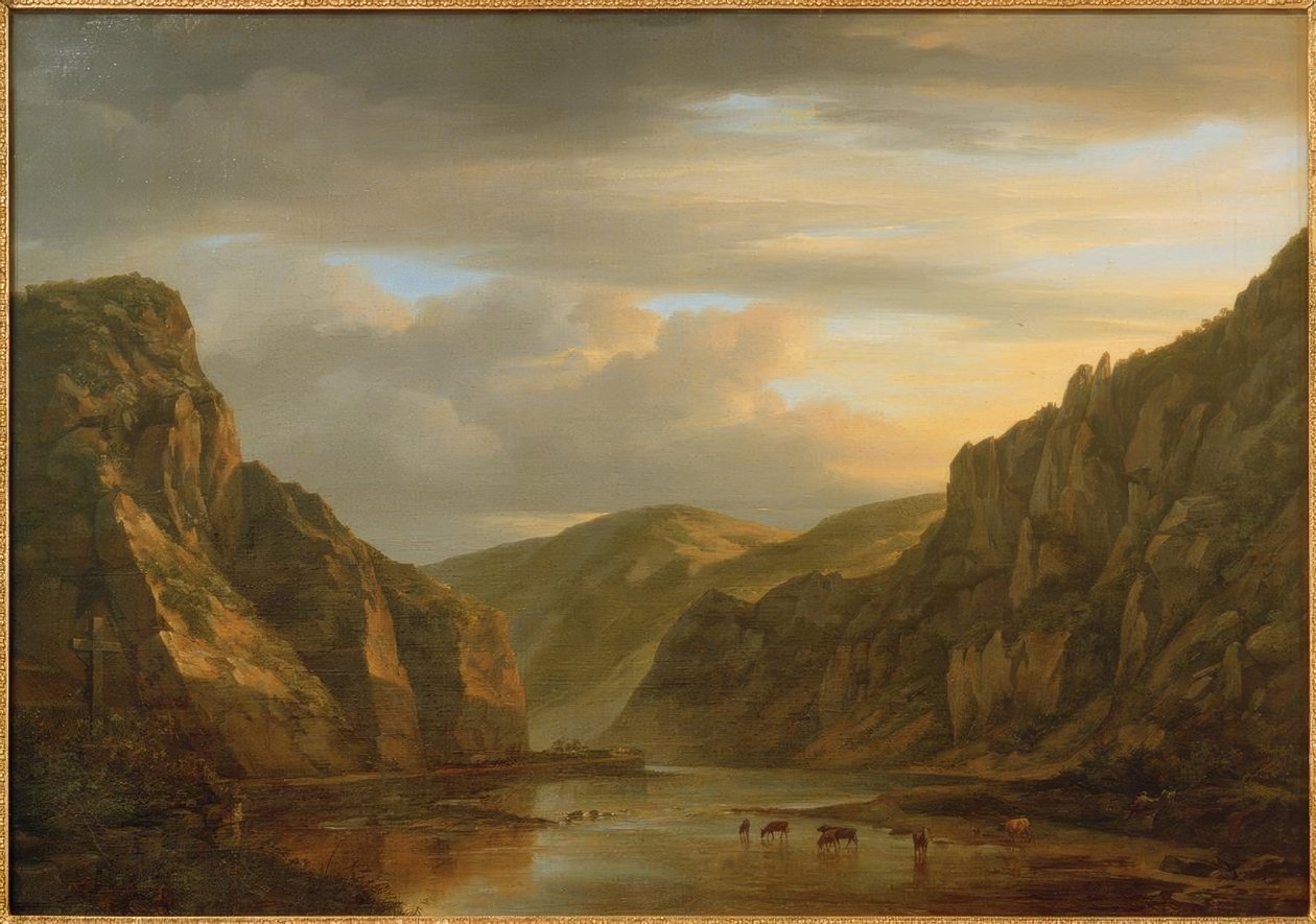 C. Morgenstern, Stegfels v údolí Nahe od Carl Morgenstern