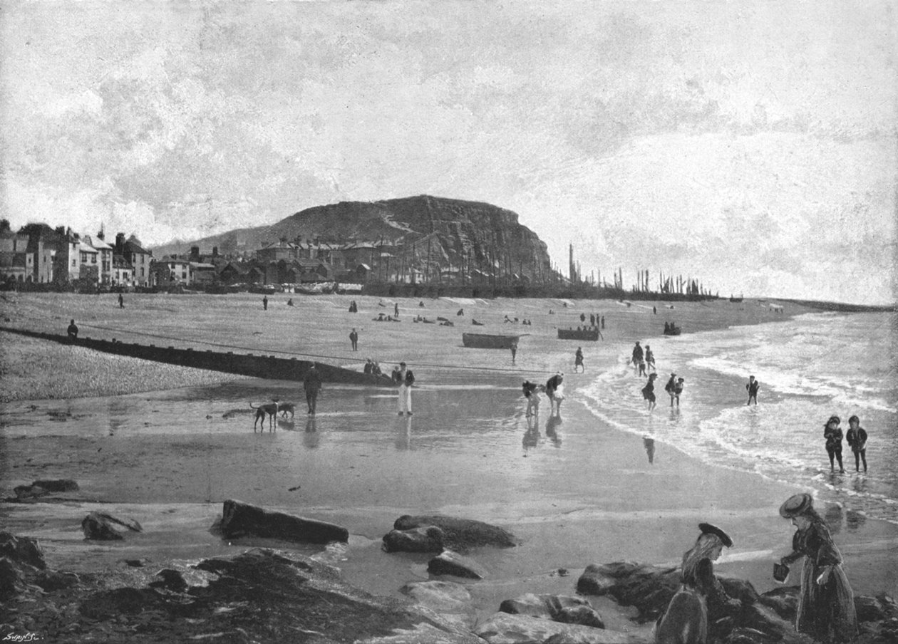 Hastings, Staré Město a Pláž, C1900 od Carl Norman