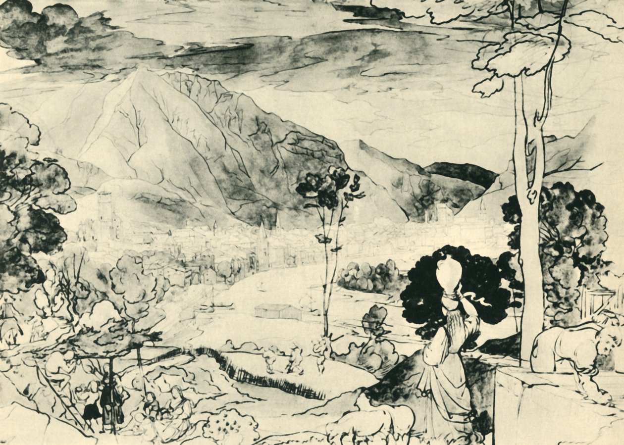 Pohled z Trenta, 1815, 1943. od Carl Philipp Fohr