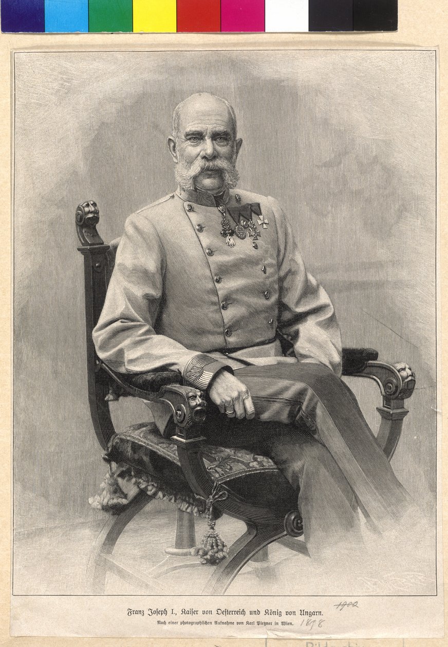 Rakouský císař František Josef I. od Carl Pietzner